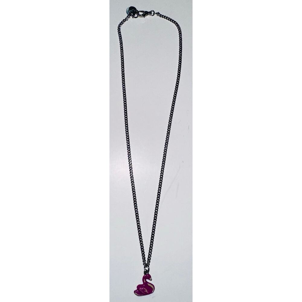 Marni Swan Necklace Pendant ~ Raspberry - Picture 2 of 2